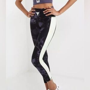 NEW Under Armour Project Rock High Rise Compression Ankle Leggings Womens XS $70